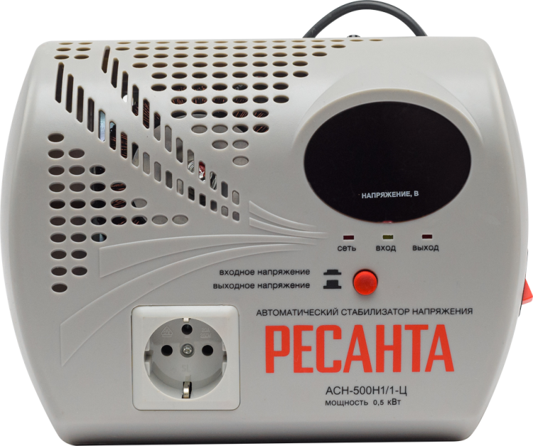 Стабилизатор напряжения серии LUX Ресанта АСН-500Н1/1-Ц