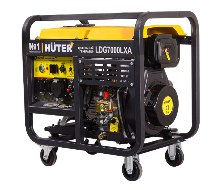 Электрогенератор дизельный LDG 7000LXА Huter