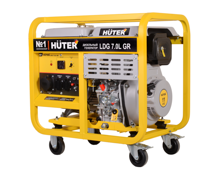 Электрогенератор дизельный LDG 7.0L GR Huter