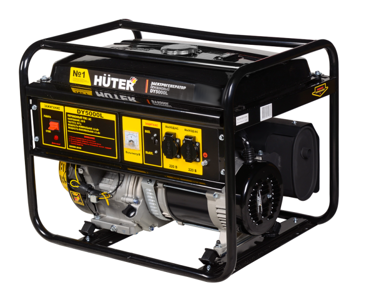 Портативный бензогенератор Huter DY5000L