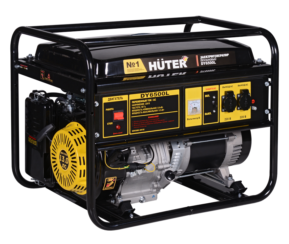 Портативный бензогенератор Huter DY6500L