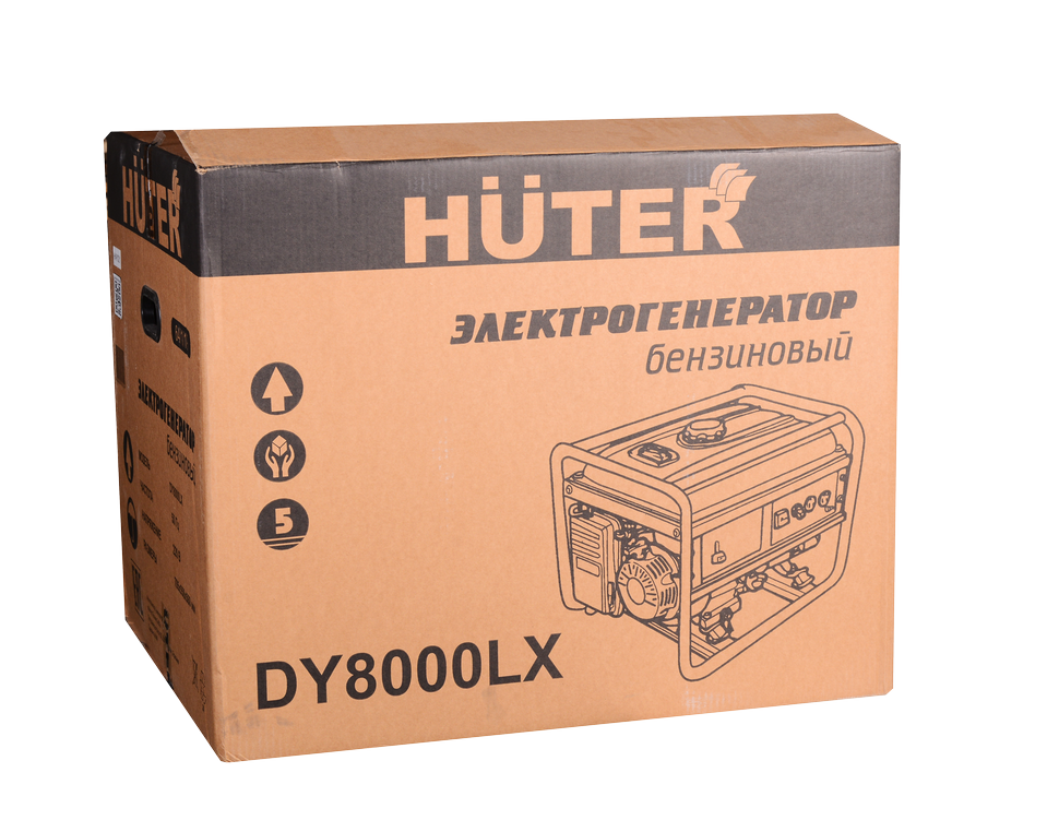 Портативный бензогенератор Huter DY8000LX