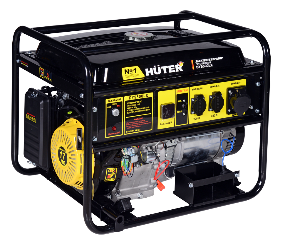 Портативный бензогенератор Huter DY9500LX