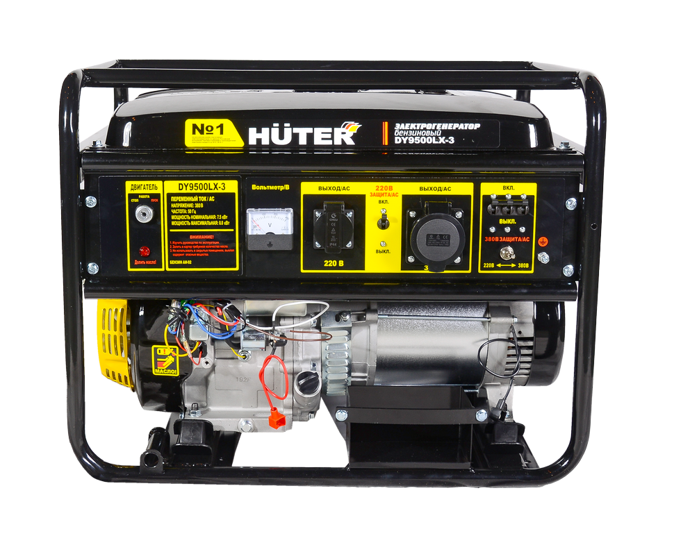 Портативный бензогенератор Huter DY9500LX-3