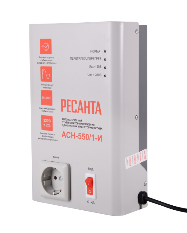 Стабилизатор напряжения АСН-550/1-И Ресанта